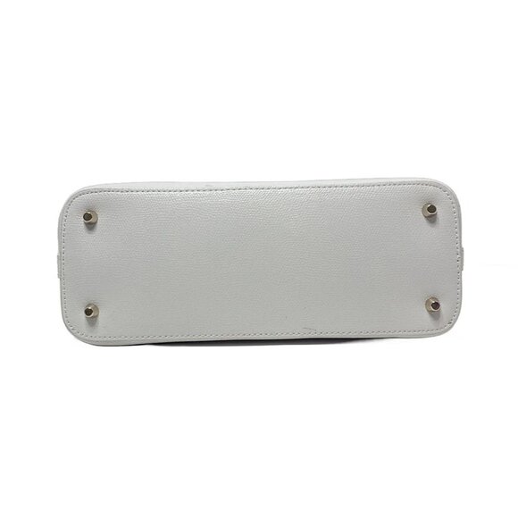 Auth FURLA Piper - White Leather Handbag - Picture 4 of 10